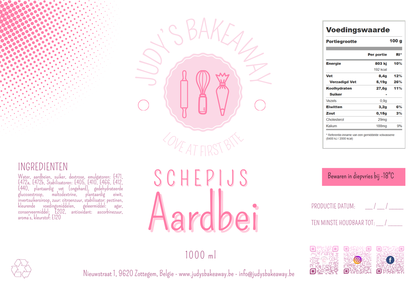 Aardbei Ijs