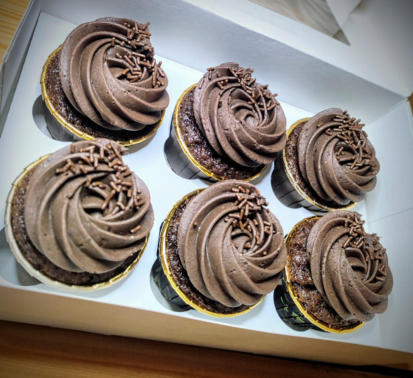 Cupcakes - dubbele chocolade