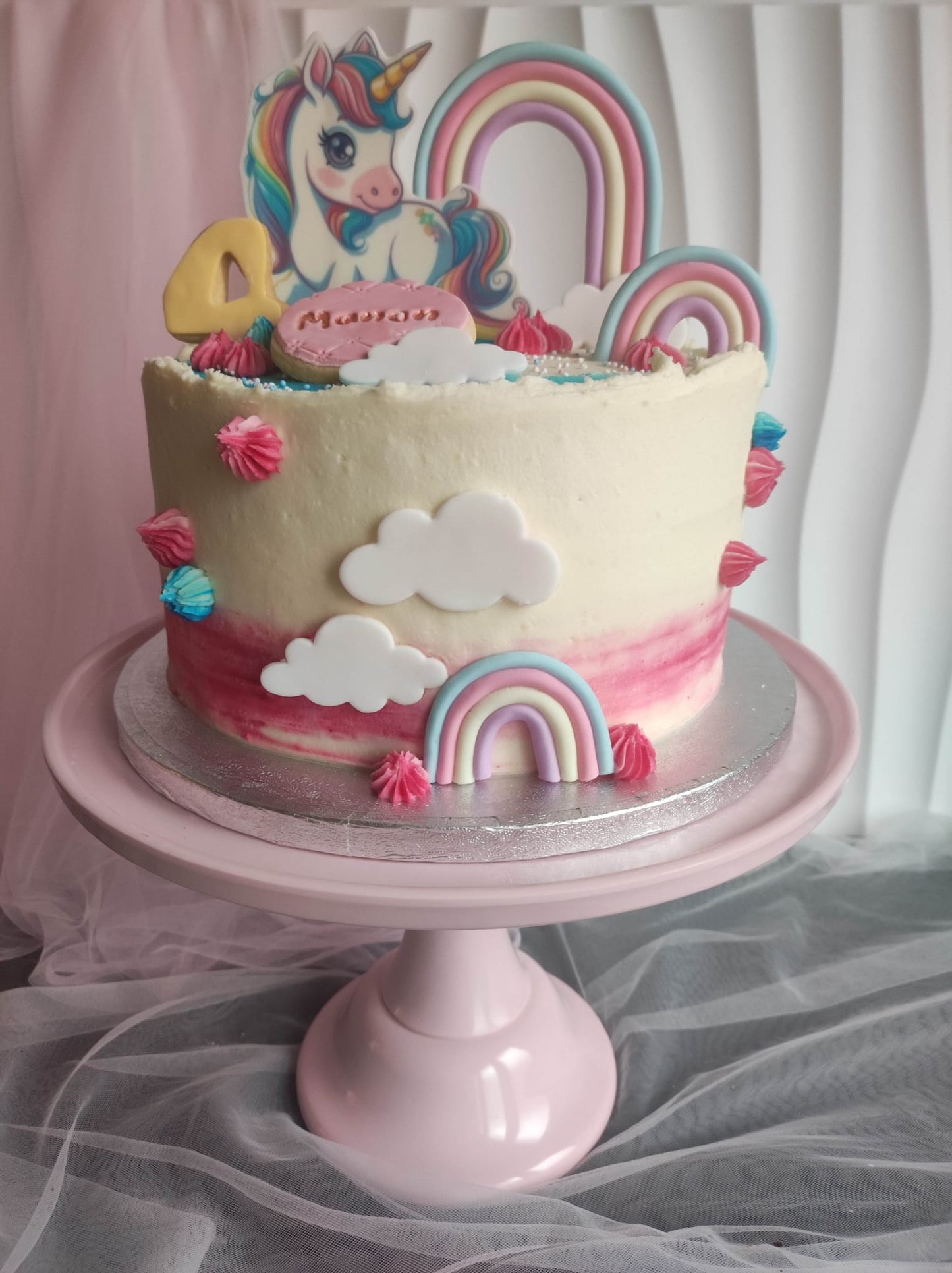 Butter cream taart - Unicorn