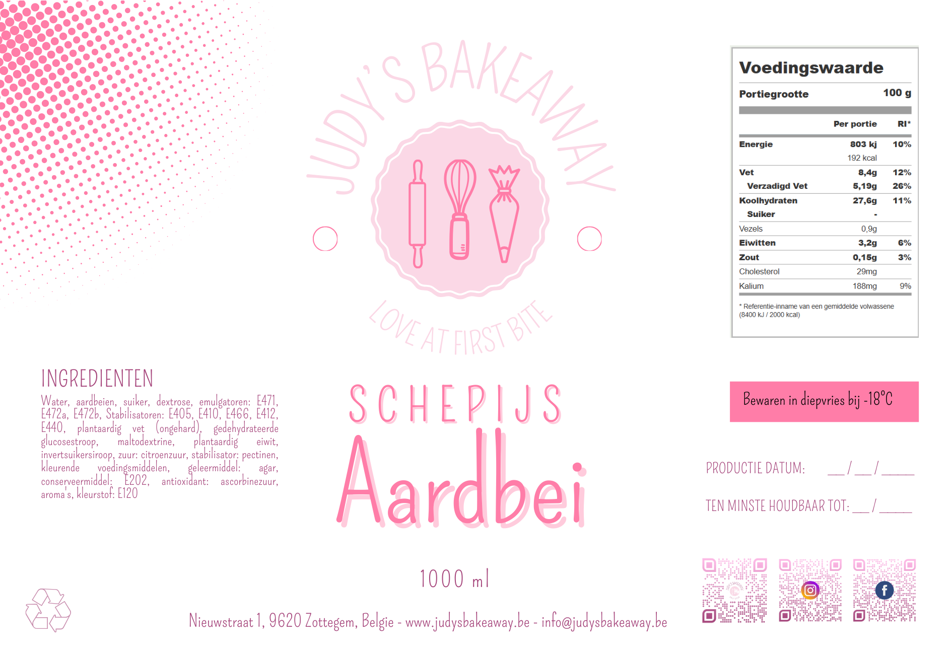 Aardbei Ijs