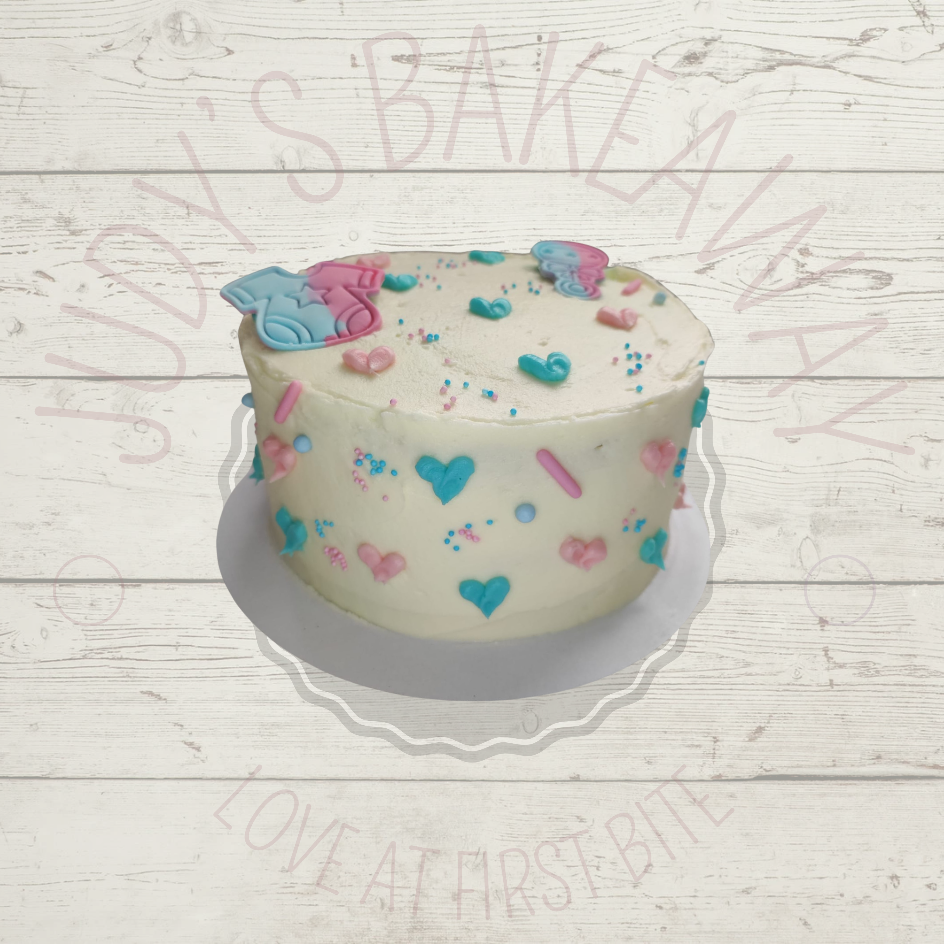Butter cream cake - Gender reveal