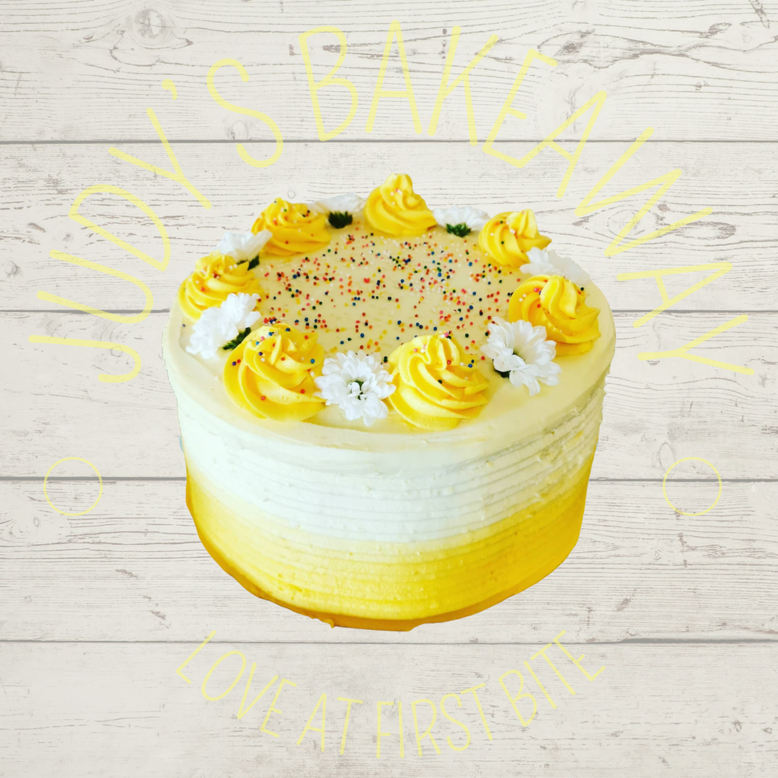 Butter cream cake - Ombré effect