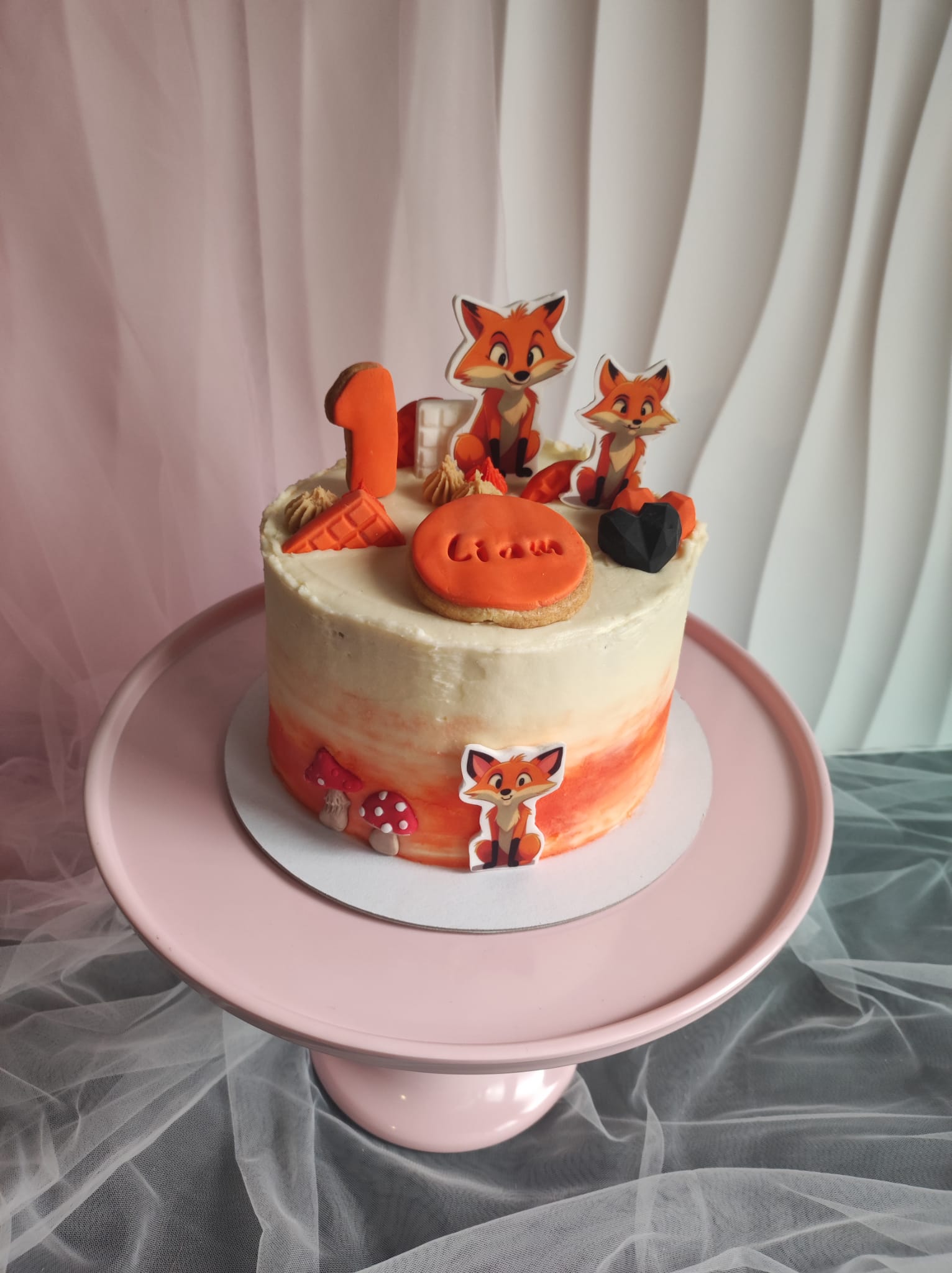 Butter cream cake - vosjes